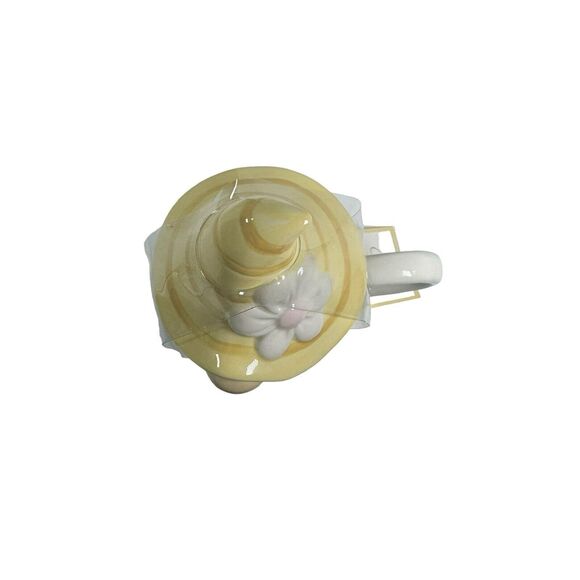 Carrot Patch Cottage Ceramic Floral Mug with Gnome Lid- New - Picture 11 of 16